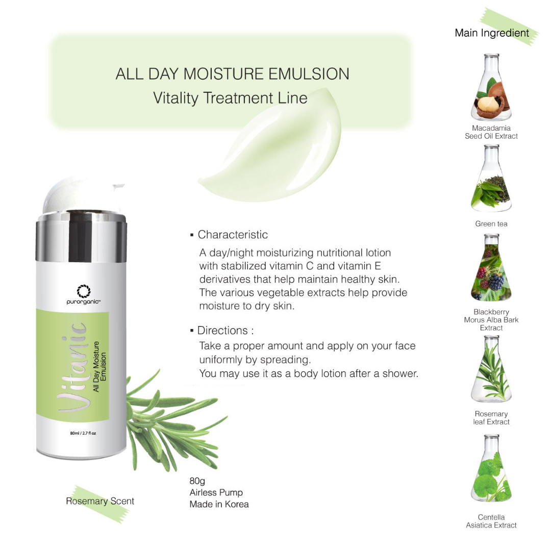 Vitanic All Day Moisture Emulsion 80ml + 15ml