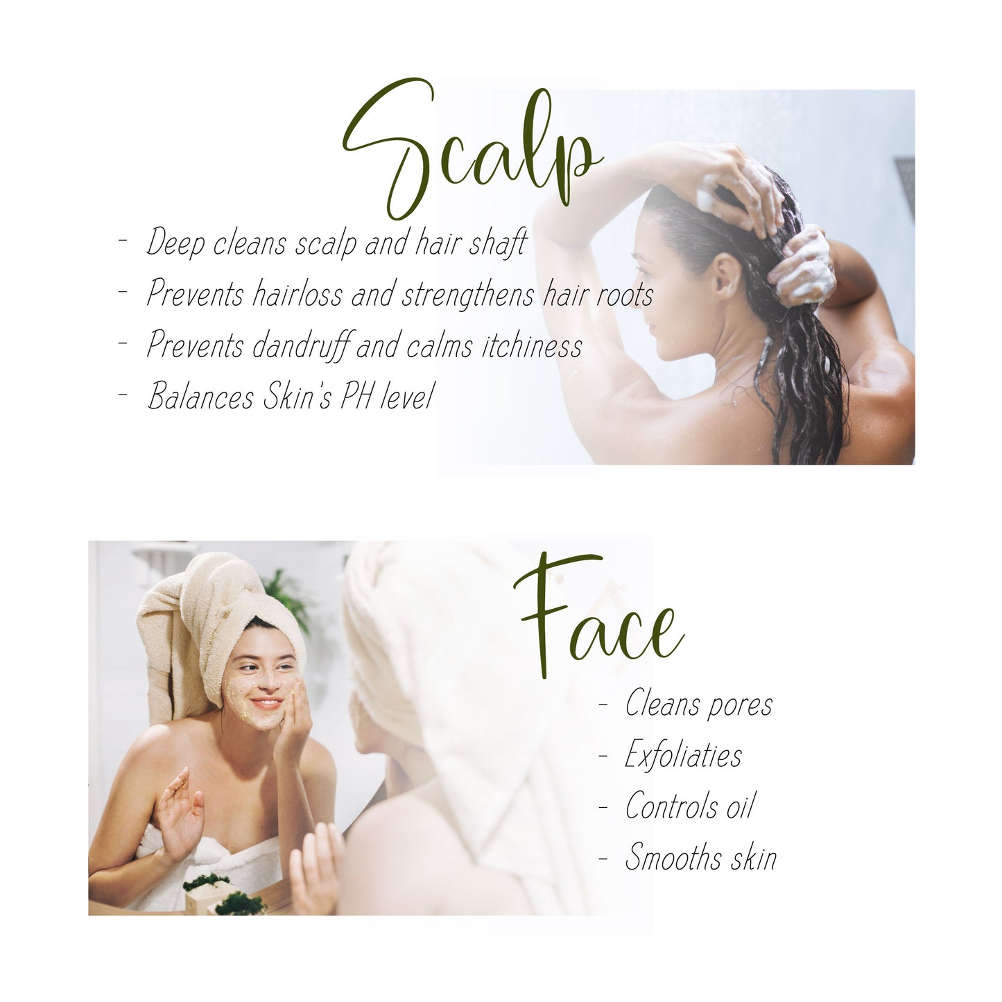 Salt Scrub Deep Cleanser for Hair, Body & Face - purocell