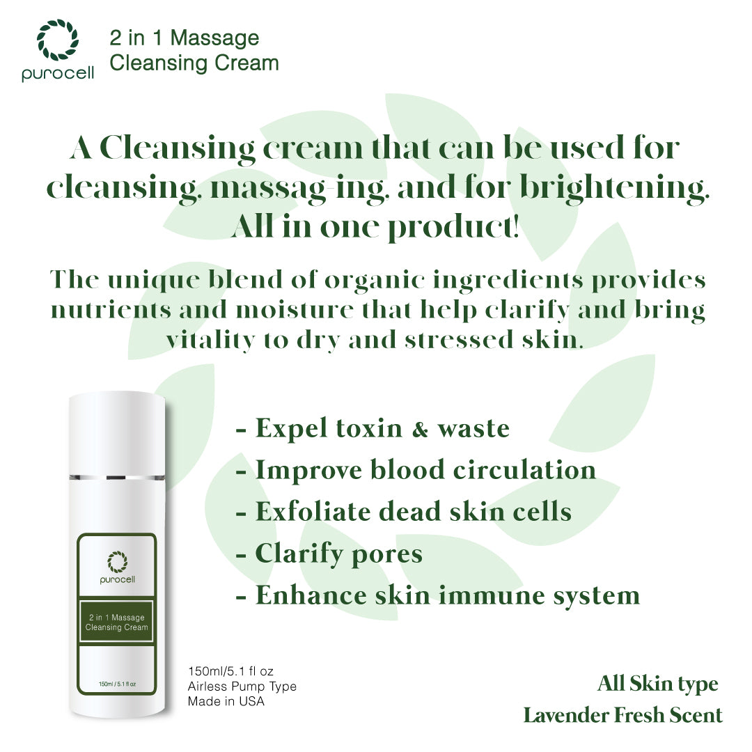 Buy 2 Get 1 Free 2 in 1 Massage Cleansing Cream