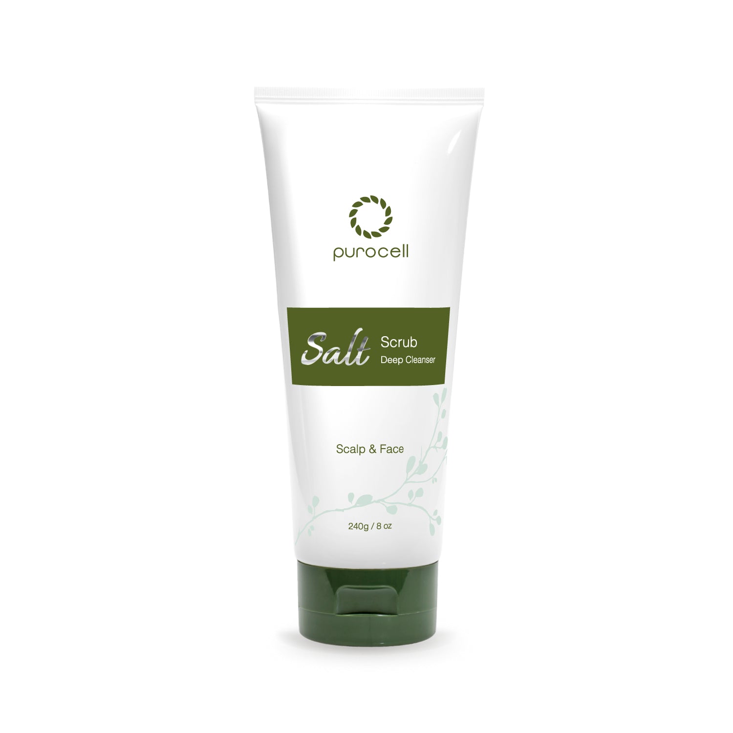 Salt Scrub Deep Cleanser for Hair, Body & Face - purocell