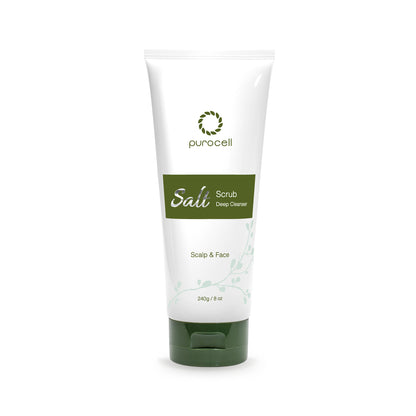 Salt Scrub Deep Cleanser for Hair, Body & Face - purocell