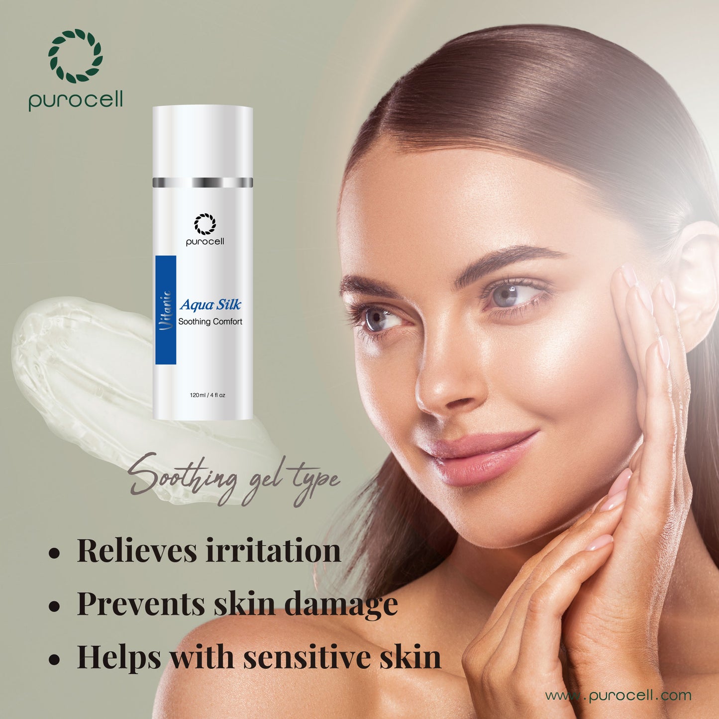 Vitanic Aqua Silk Soothing Comfort + a free Botanical Toning Mist - purocell