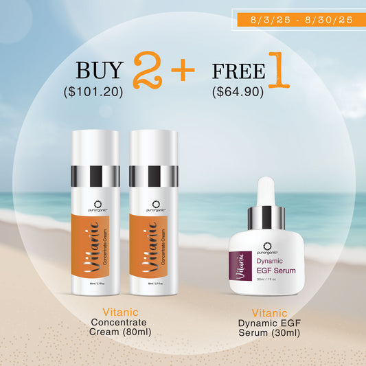2 Vitanic Concentrate Creams + 1  complimentary Dynamic EGF Serum