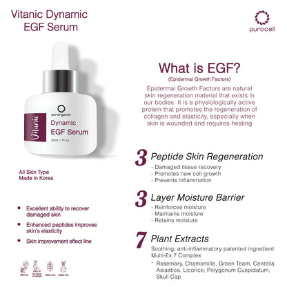 Vitanic Dynamic EGF Serums + Vitanic All Day Moisture Emulsion