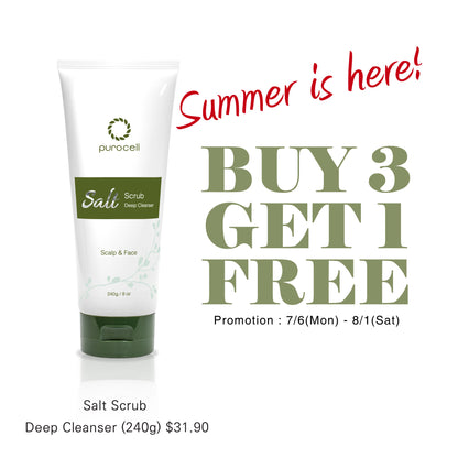 ☀️  Buy 3 Salt Scrub Deep Cleansers & Get 1 FREE!