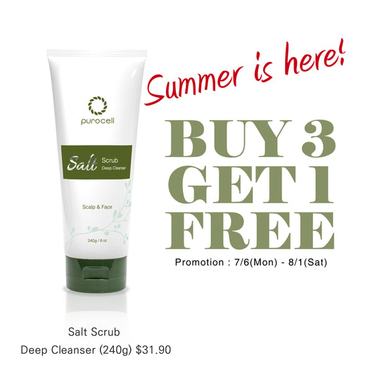 ☀️  Buy 3 Salt Scrub Deep Cleansers & Get 1 FREE!