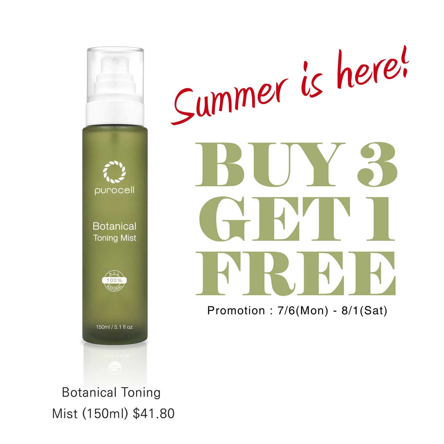 ☀️ Buy 3 Botanical Toning Mists & Get 1 FREE!