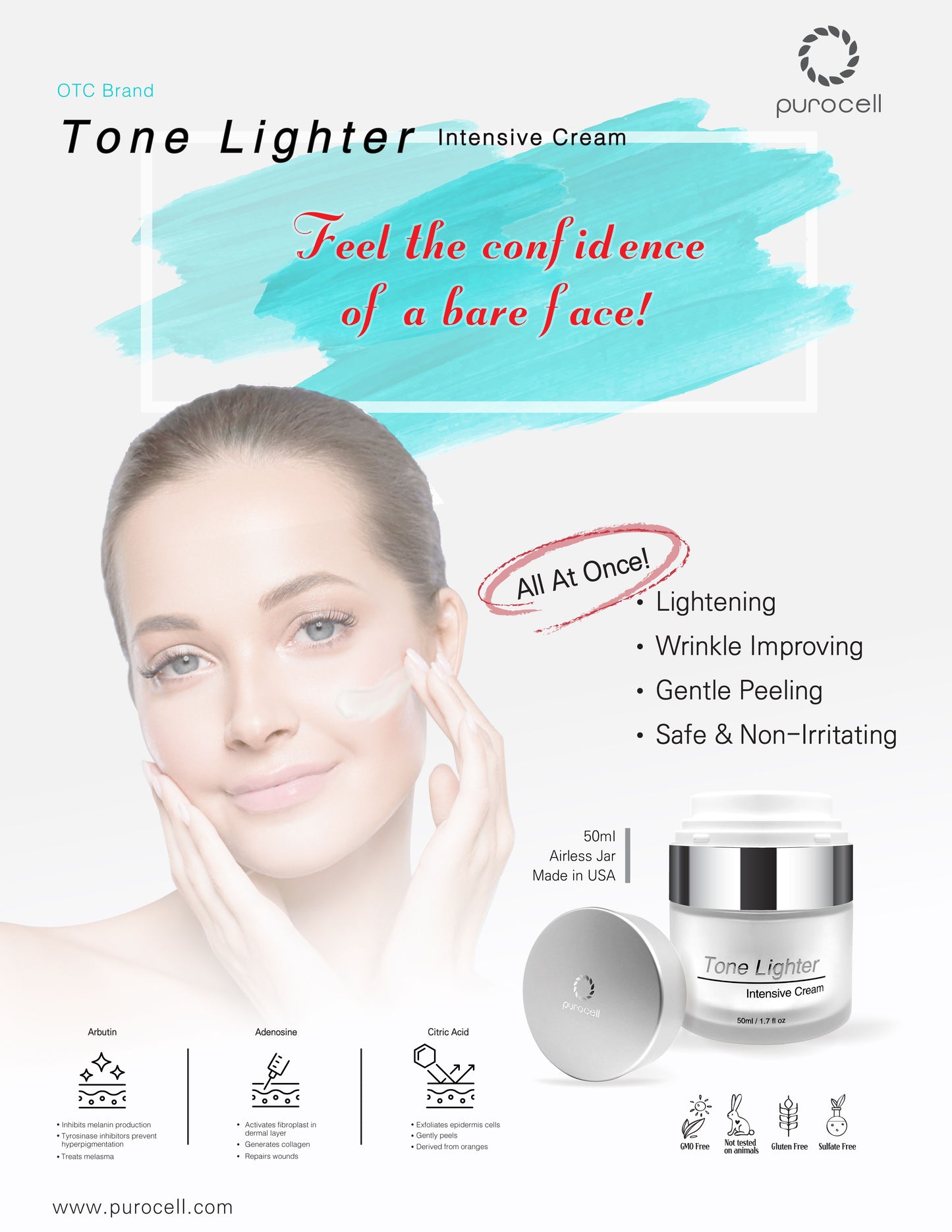 Buy 2 Get 1 Free Tone Lighter Intensive Cream