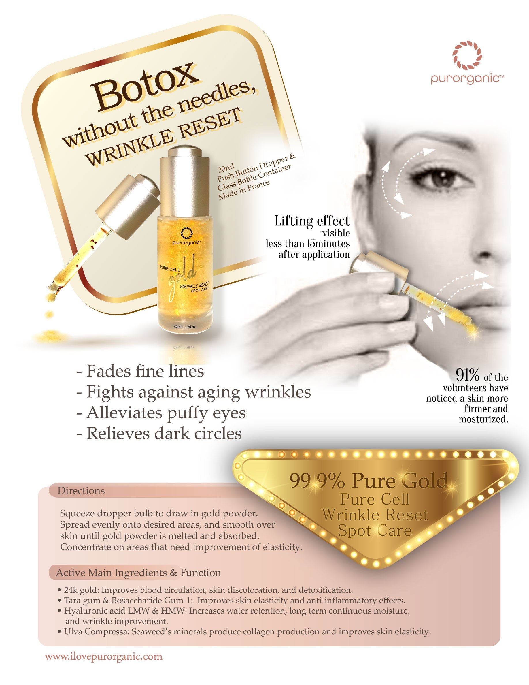 Botox without needle wrinkle skincare