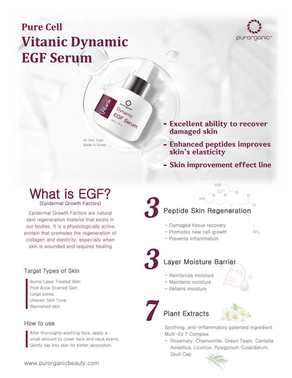 Buy 2 Get 1 Free Vitanic Dynamic EGF Serum